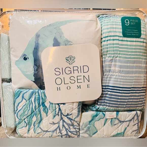 🎉LAST PIECE🎉SIGRID OLSEN 9pc Coastal Quilt Set - Picture 5 of 8